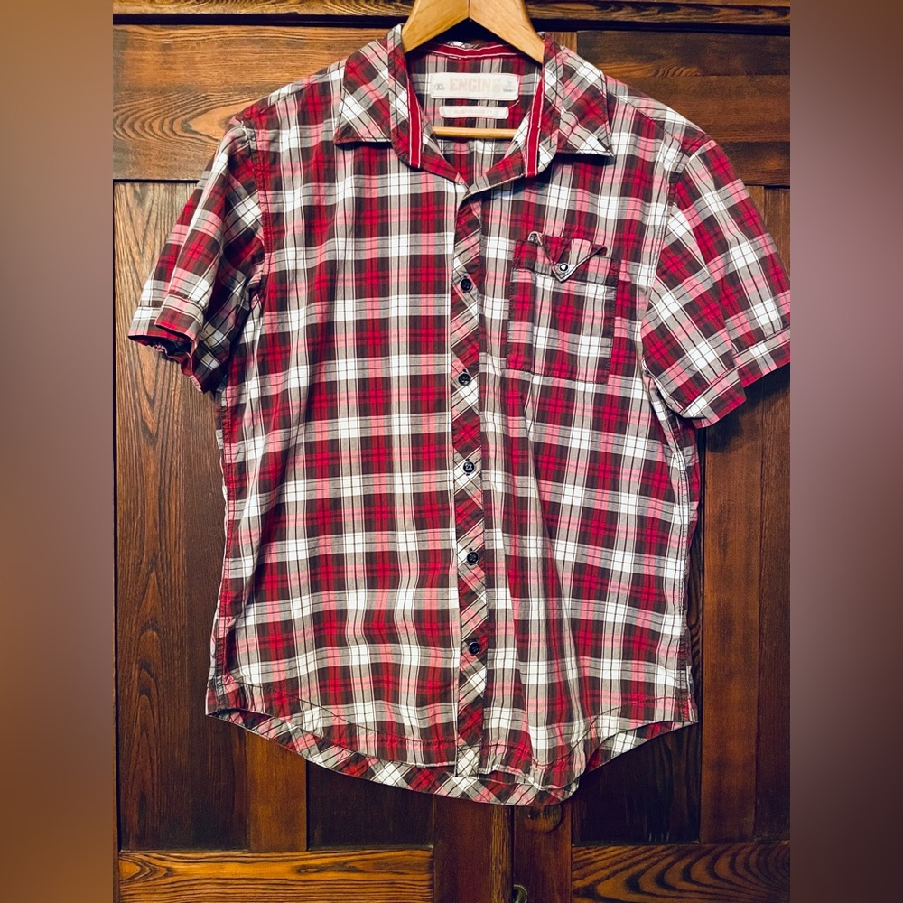 Engine Women’s Slim Regular Fit Plaid Shirt